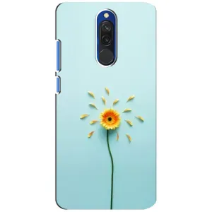 Чохли з квітами для Xiaomi Redmi 8 (VPrint) (Жовта квітка)