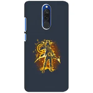 Naruto Anime Чехлы для Редми 8 (AlphaPrint) (золотой Наруто)