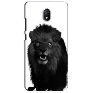 Чехлы с картинками животных Xiaomi Redmi 8A (Черный ЛЕВ)