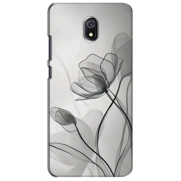 Чохол з принтом «Чорні квіти» для Xiaomi Redmi 8A