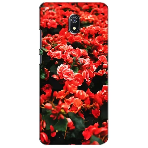 Чехол с принтом «Цветы красные» для Xiaomi Redmi 8A