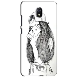 Чехол с печатью для Xiaomi Redmi 8A - (Мода) (AlphaPrint) (Фото девочки)