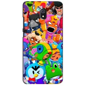 Чехлы Brawl Stars для Xiaomi Redmi 8A (AlphaPrint) (Герои Бравл Старс)