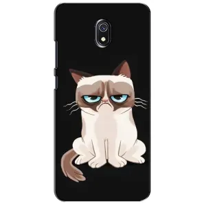 Чехол с принтом для Xiaomi Redmi 8A (AlphaPrint) Модные коты (Грустный кот)