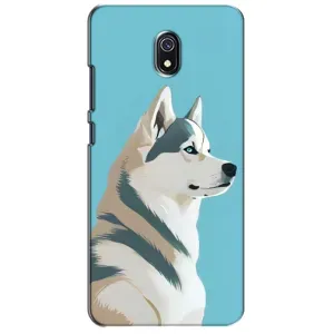 Чехол с Хаски для Xiaomi Redmi 8A - (AlphaPrint) (Хаски арт)