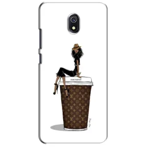 Чехлы Луи Витон для Xiaomi Redmi 8A (AlphaPrint - LOUIS VUITTON) (кофе LOUIS VUITTON)