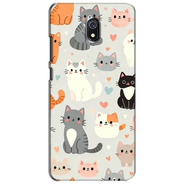 Чохол з принтом «Колаж котів» для Xiaomi Redmi 8A