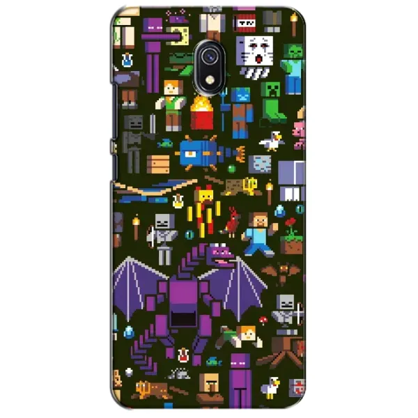 Чохол з принтом «Колаж Майнкрафт» для Xiaomi Redmi 8A Чохол з принтом «Колаж Майнкрафт» для Xiaomi Redmi 8A
