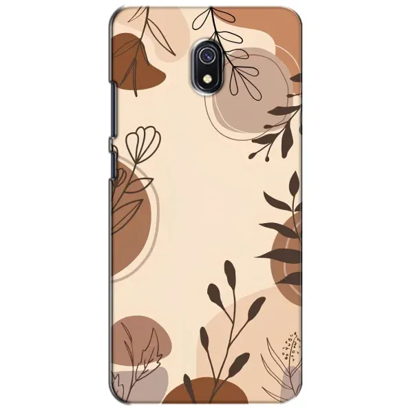 Чохол з принтом «Коричневі квіти» для Xiaomi Redmi 8A