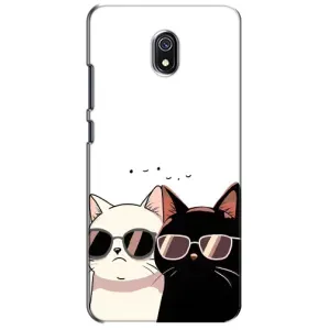 Чохол з малюнком кіт на Xiaomi Redmi 8A (Коти в окулярах)