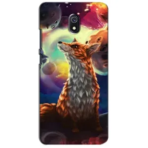 Чехлы с картинкой Лисички для Xiaomi Redmi 8A (VPrint) (Лисица в космосе)