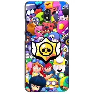 Чехол для Xiaomi Redmi 8A Бравл Старс (VPrint) (Лого Brawl Stars)
