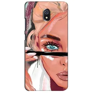Чехол с печатью для Xiaomi Redmi 8A - (Мода) (AlphaPrint) (Макияж)