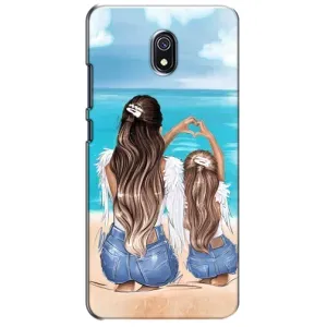 Чехол с печатью для Xiaomi Redmi 8A - (Мама с ребенком) (AlphaPrint) (Мама с доченькой)