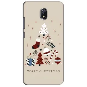 Рождественские, Праздничные Чехлы для Редми 8А (Merry Christmas)