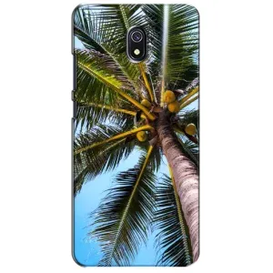 Силиконовый чехол с КАРТИНКАМИ лето для Xiaomi Redmi 8A (AlphaPrint) (Пальма)
