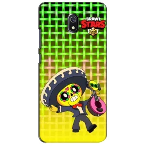 Чехлы Brawl Stars для Xiaomi Redmi 8A (AlphaPrint) (Поко в самбреро)