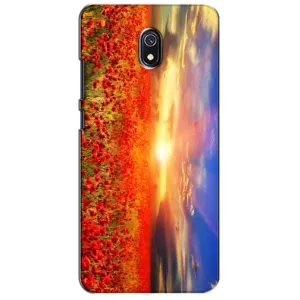 Чехол с картинкой (Стильные) для Редми 8А - (AlphaPrint) (Поле тюльпанов)