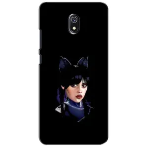 Чехлы Венсдей на Xiaomi Redmi 8A Уэнсдей (AlphaPrint) (серьезная Уэнздей)