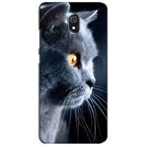 Чехлы с Котиками для Xiaomi Redmi 8A (VPrint) (Серый Кот)