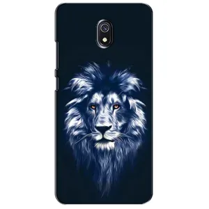 Чехол со Львом для Xiaomi Redmi 8A (VPrint) (Синий Лев)