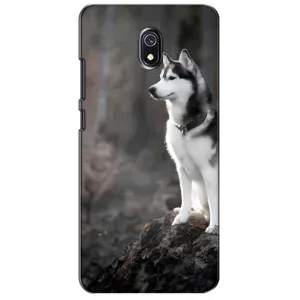 Чехол с Хаски для Xiaomi Redmi 8A - (AlphaPrint) (Верный пес)