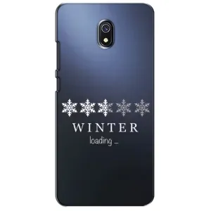 Зимние Чехлы для Редми 8А - прозрачный фон (Winter loading)