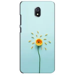 Чохли з квітами для Xiaomi Redmi 8A (VPrint) (Жовта квітка)