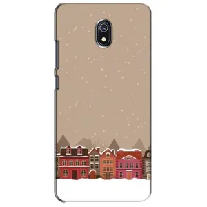 Новогодние, Праздничные Чехлы для Xiaomi Redmi 8A - 2024 год (Зимний город)