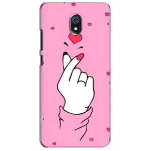 Чехол с принтом для Xiaomi Redmi 8A (AlphaPrint - Знак сердечка) (Знак Love)