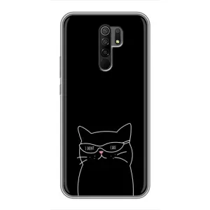 Чохол з малюнком кіт на Xiaomi Redmi 9 (Байдужий кіт)