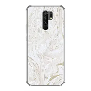 Мраморный чехол на Xiaomi Redmi 9 (VPrint) (Белый мрамор)