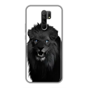 Чохли з картинкою животних Xiaomi Redmi 9 (Чорний ЛЕВ)