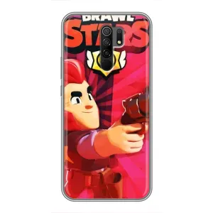 Чехол для Xiaomi Redmi 9 Бравл Старс (VPrint) (Дуэлянт Кольт)