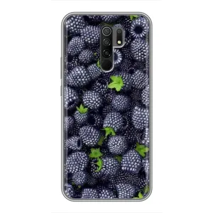 Чехлы с Фруктами для Xiaomi Redmi 9 (VPrint) (Ежевика)