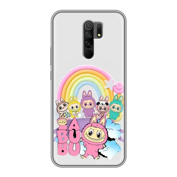Чехол с принтом «Фон Лабубу» для Xiaomi Redmi 9