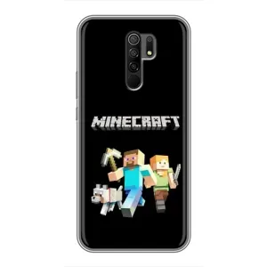 Чохол Майнкрафт на Xiaomi Redmi 9 (AlphaPrint) Minecraft (герої Minecraft)