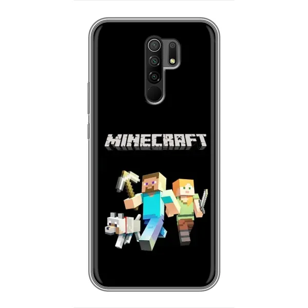 Чохол з принтом «герої Minecraft» для Xiaomi Redmi 9