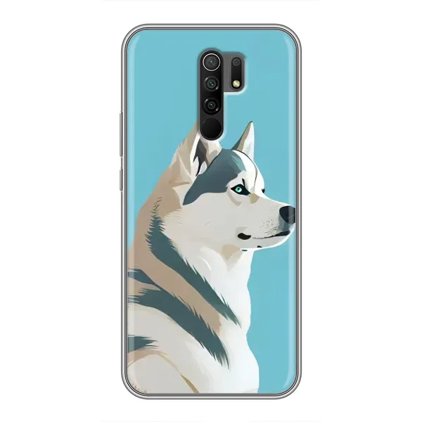 Чехол с принтом «Хаски арт» для Xiaomi Redmi 9 Чехол с принтом «Хаски арт» для Xiaomi Redmi 9