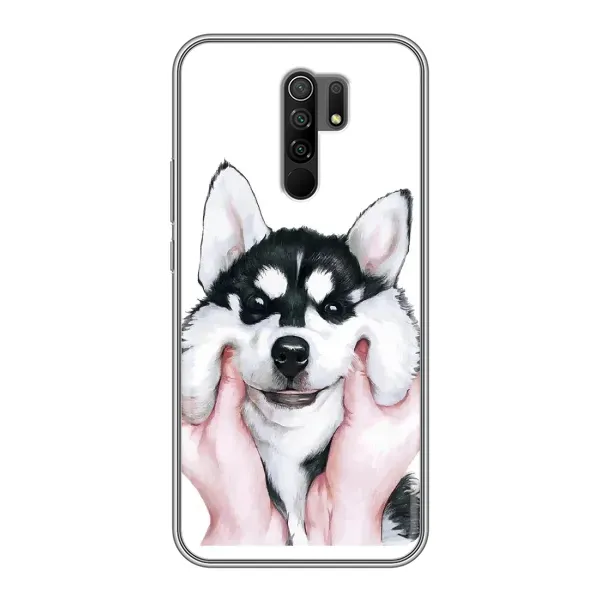 Чехол с принтом «Хаски улыбака» для Xiaomi Redmi 9 Чехол с принтом «Хаски улыбака» для Xiaomi Redmi 9