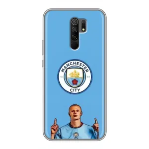 Чехлы с футболистом Ерлинг Холанд для Xiaomi Redmi 9 (AlphaPrint) (Холанд Манчестер Сити)