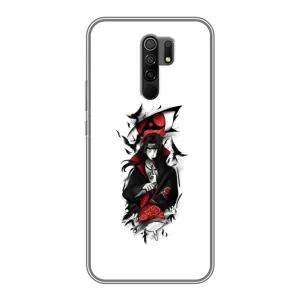 Чехлы на тему: Итачи Учиха для Xiaomi Redmi 9 (AlphaPrint) (Итачи с атрибутами)