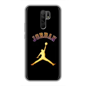 Чехлы для Xiaomi Redmi 9 - с картинкой JORDAN (AlphaPrint) (Jordan Gold)