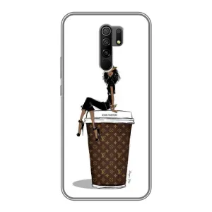 Чохли Луі Вітон для Xiaomi Redmi 9 (AlphaPrint - LOUIS VUITTON) (кава LOUIS VUITTON)