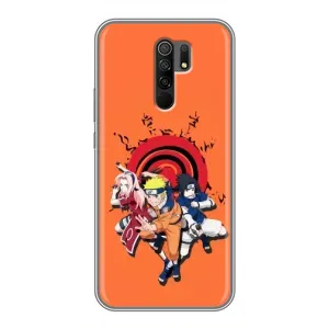 Naruto Anime Чехлы для Редми 9 (AlphaPrint) (команда Наруто)