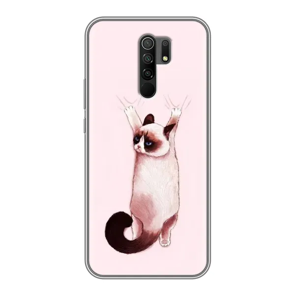 Чехол с принтом «Котик падает» для Xiaomi Redmi 9 Чехол с принтом «Котик падает» для Xiaomi Redmi 9
