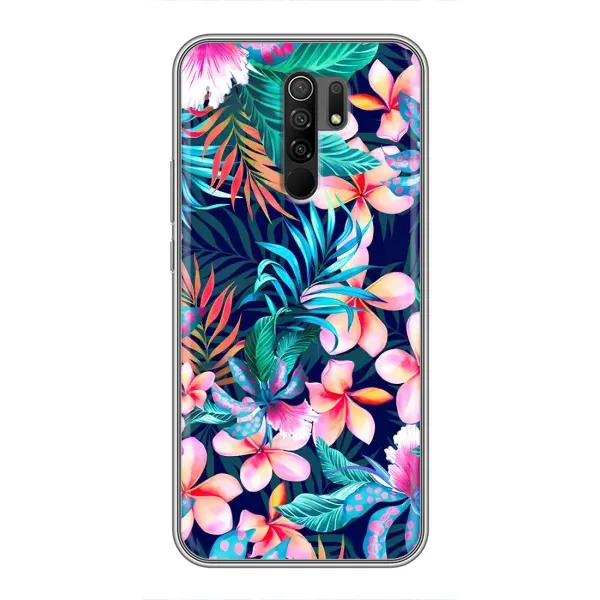 Чехол с принтом «Красочные цветы» для Xiaomi Redmi 9