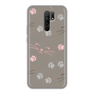 Чохол з малюнком кіт на Xiaomi Redmi 9 (Лапи і вуса)