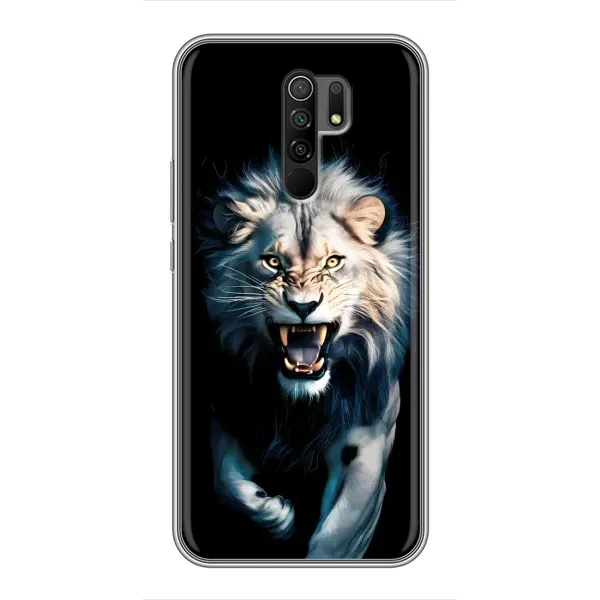 Чохол з принтом «Лев у темряві» для Xiaomi Redmi 9