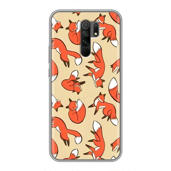 Чехол с принтом «Лисички» для Xiaomi Redmi 9